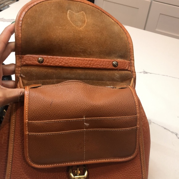 Dooney and Bourke Cognac Top Handle bag - Picture 6 of 8